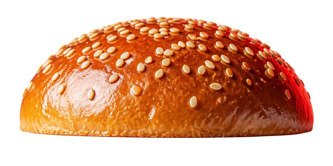 Toasted sesame brioche crown