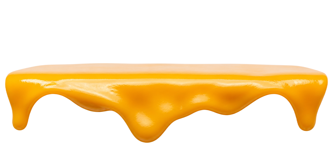 Melting cheese slice